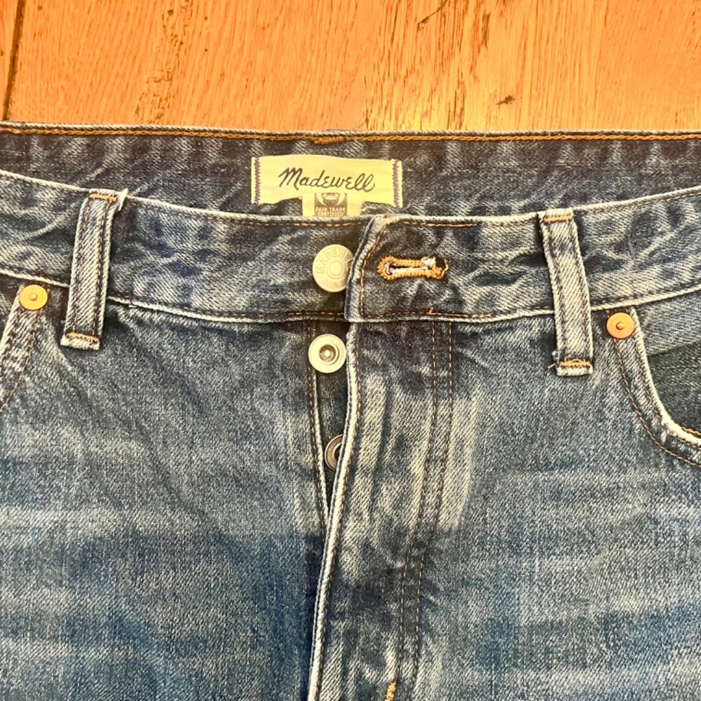 Madewell Indigo Straight Leg Jeans - Picture 8 of 13